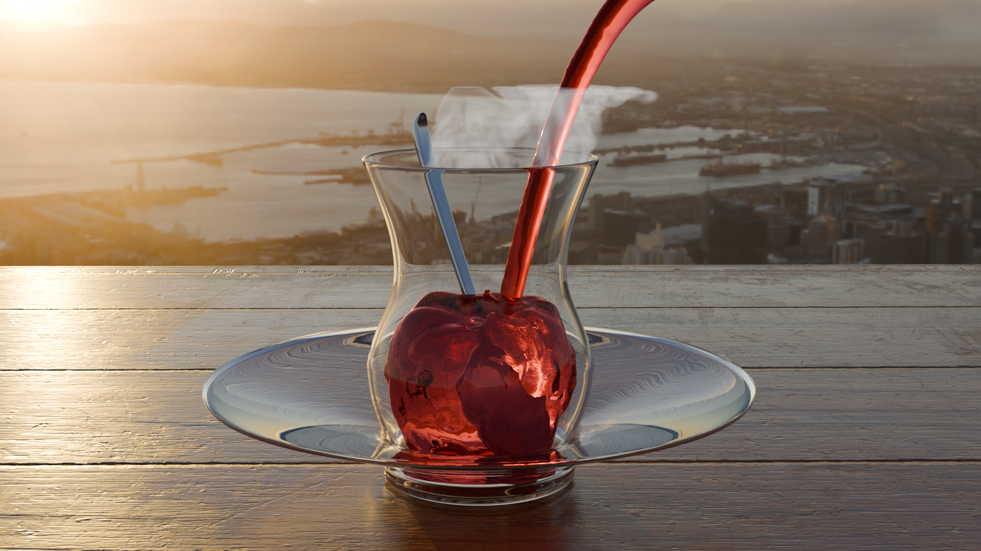 Golden Hour Tea - Final Render